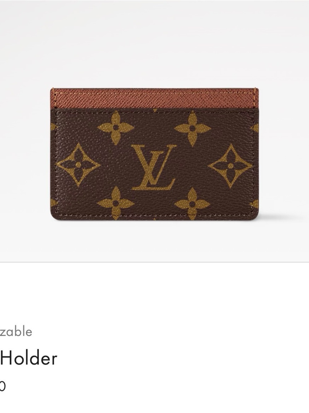 LV Women Card Golder
